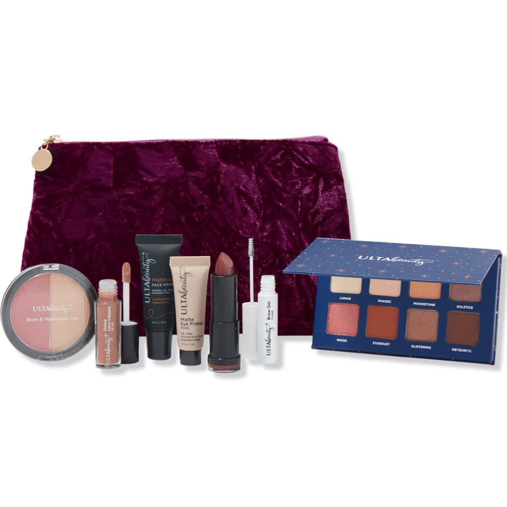 ULTA {8 Piece} Burgundy Gift Set
